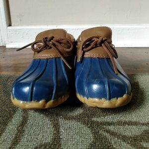 Sporto duck boots blue sz 8